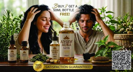 Aiview AURA HAIR OIL Rescue Herbal Hair Oil, Power Of 12+ Herbs, 100ml